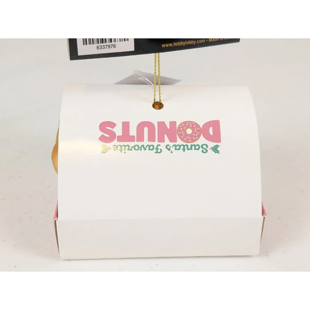 Robert Stanley Box of Donuts Christmas Ornament Bakery Dessert Food Decor 3.69